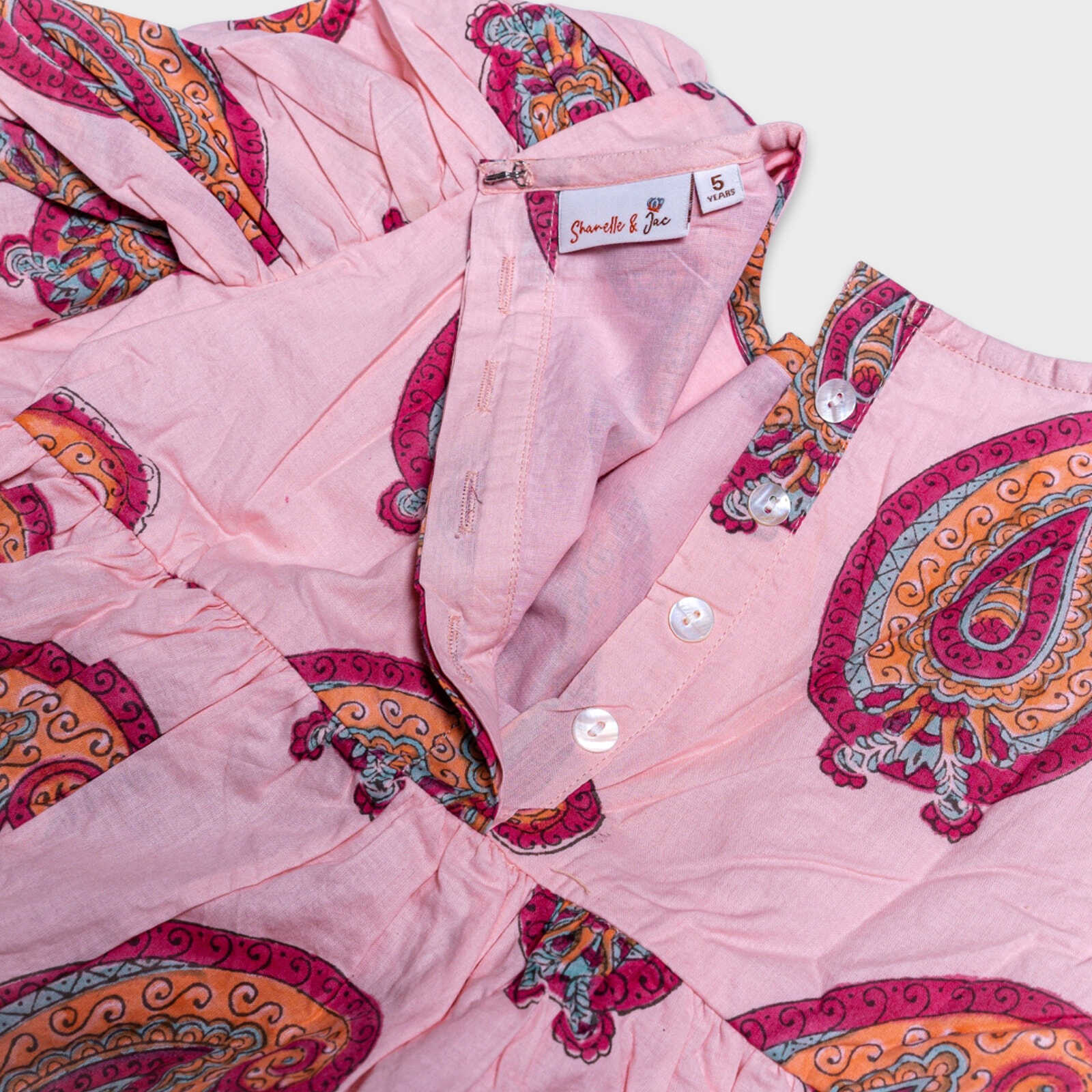 Organic Cotton Muslin Holly Dress - Paisley - Image 3