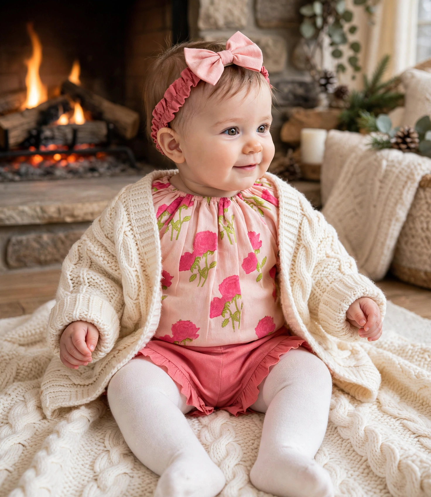 Organic Cotton Grace Co-ord Set- Wild Rose - Image 12