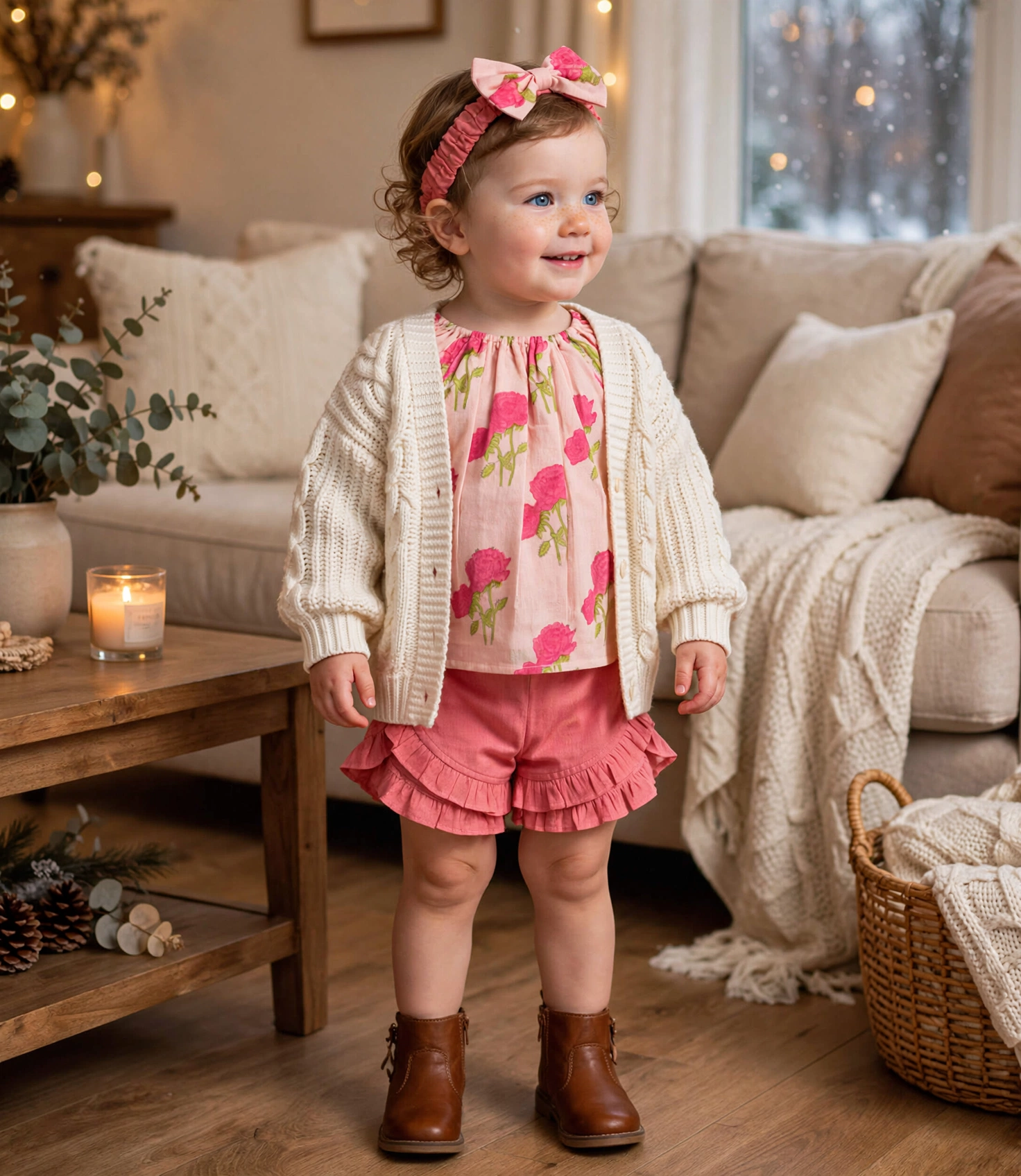 Organic Cotton Grace Co-ord Set- Wild Rose - Image 7