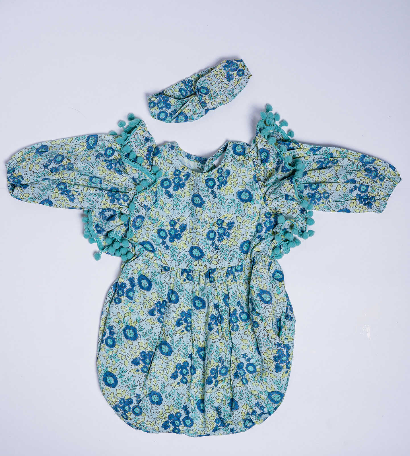 Poppy Romper & Floral Swaddle Gift Set - Image 3